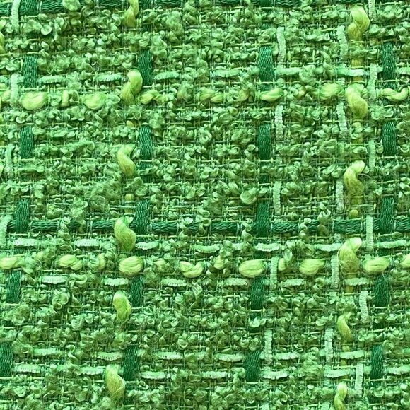 Rachel Zoe Womens Green Tweed Blazer Jacket Size S Boucle Textured Cropped Lined - Picture 8 of 11